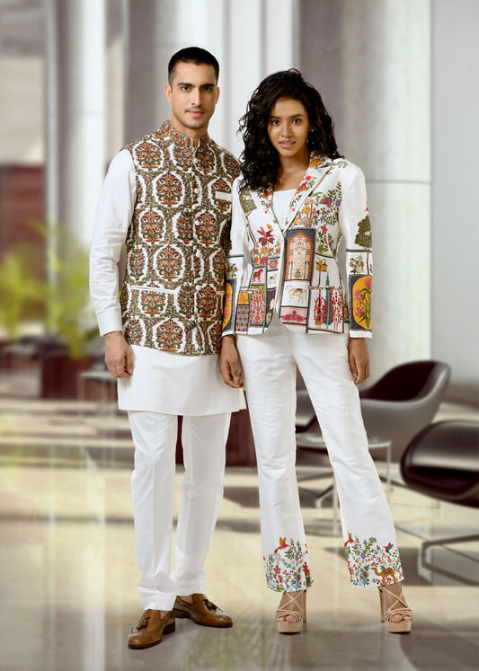 White Nehru Jacket