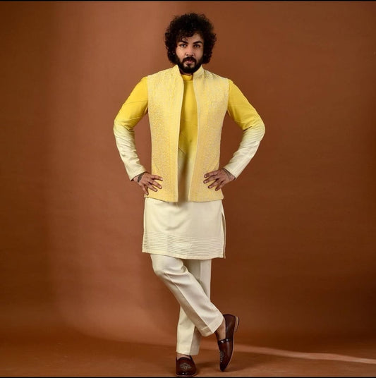 Yellow Men's Bundi set